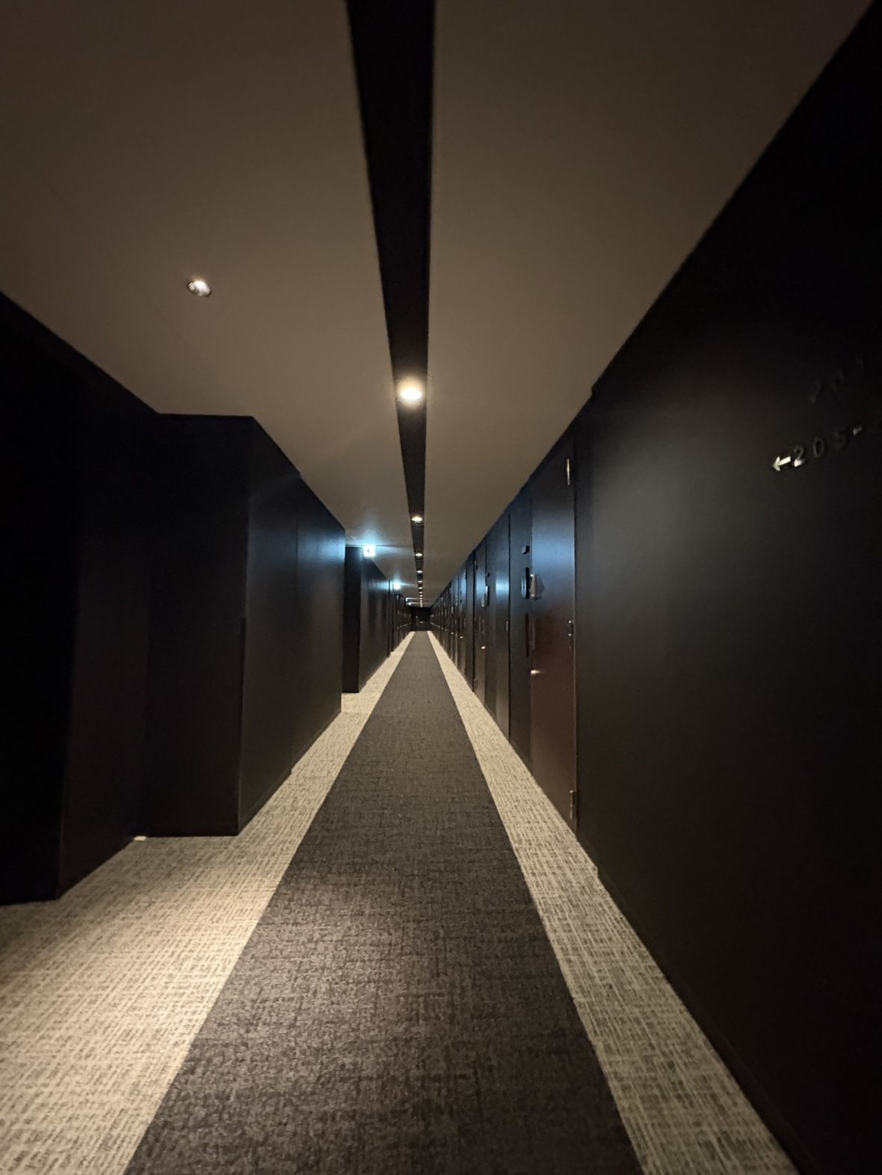 内廊下設計の共用廊下